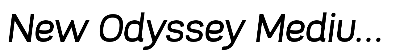 New Odyssey Medium Italic